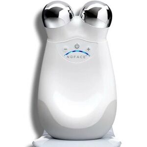 NuFace White Skincare Device with Silver Accents
